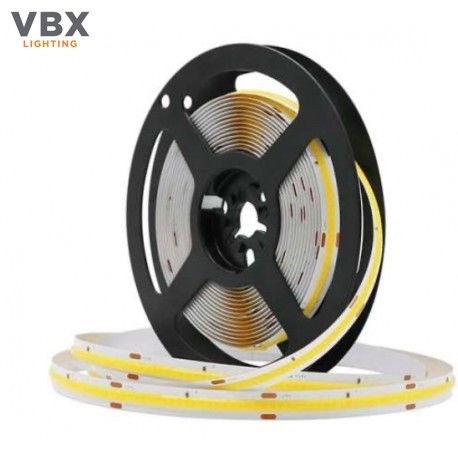 24V Bobina Striscia Led COB 9W/M 120LM/W 1700LM/M Bianco Freddo 6000K 5 M -  Verbax