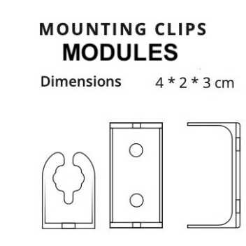 Clip montaggio moduli SPI